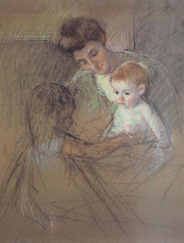 Mary Cassatt Study of Mother and kid